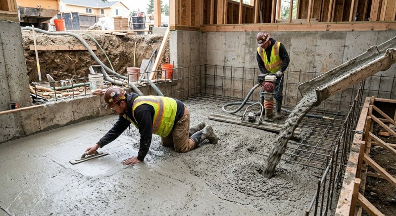 Basement Concrete Installation in Vallejo, CA