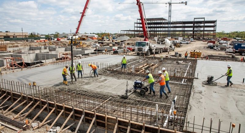 Commercial Slab Construction in Emeryville, CA