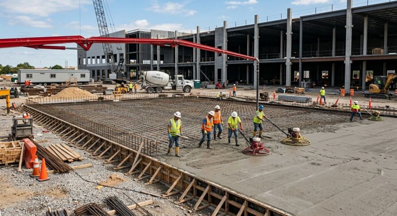 Commercial Slab Installation in Richmond, CA